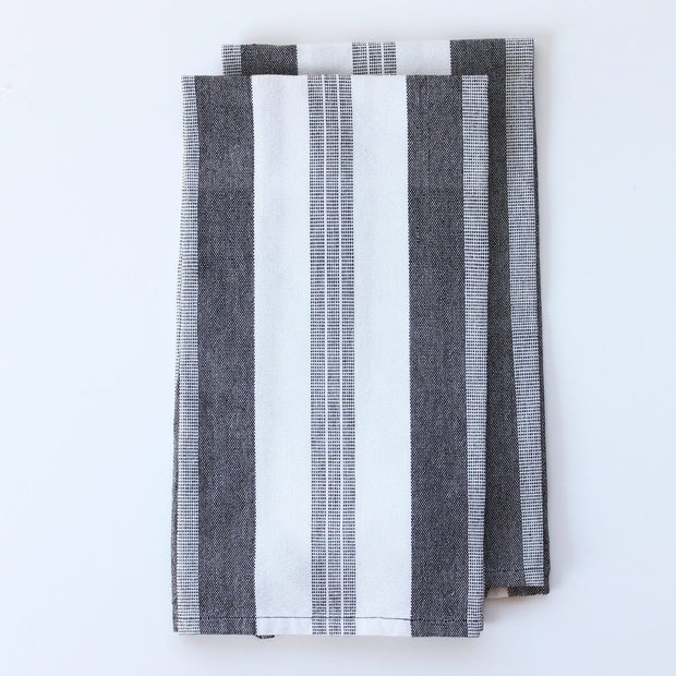 Black & White Stripes Kitchen Towels