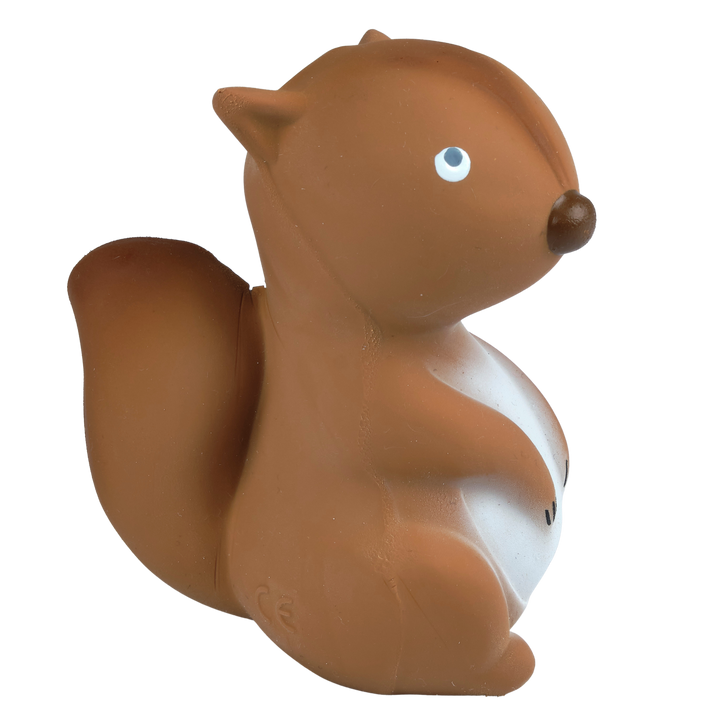 Arctic Squirrel Organic Natural  Rubber Teether, Rattle & Bath Toy