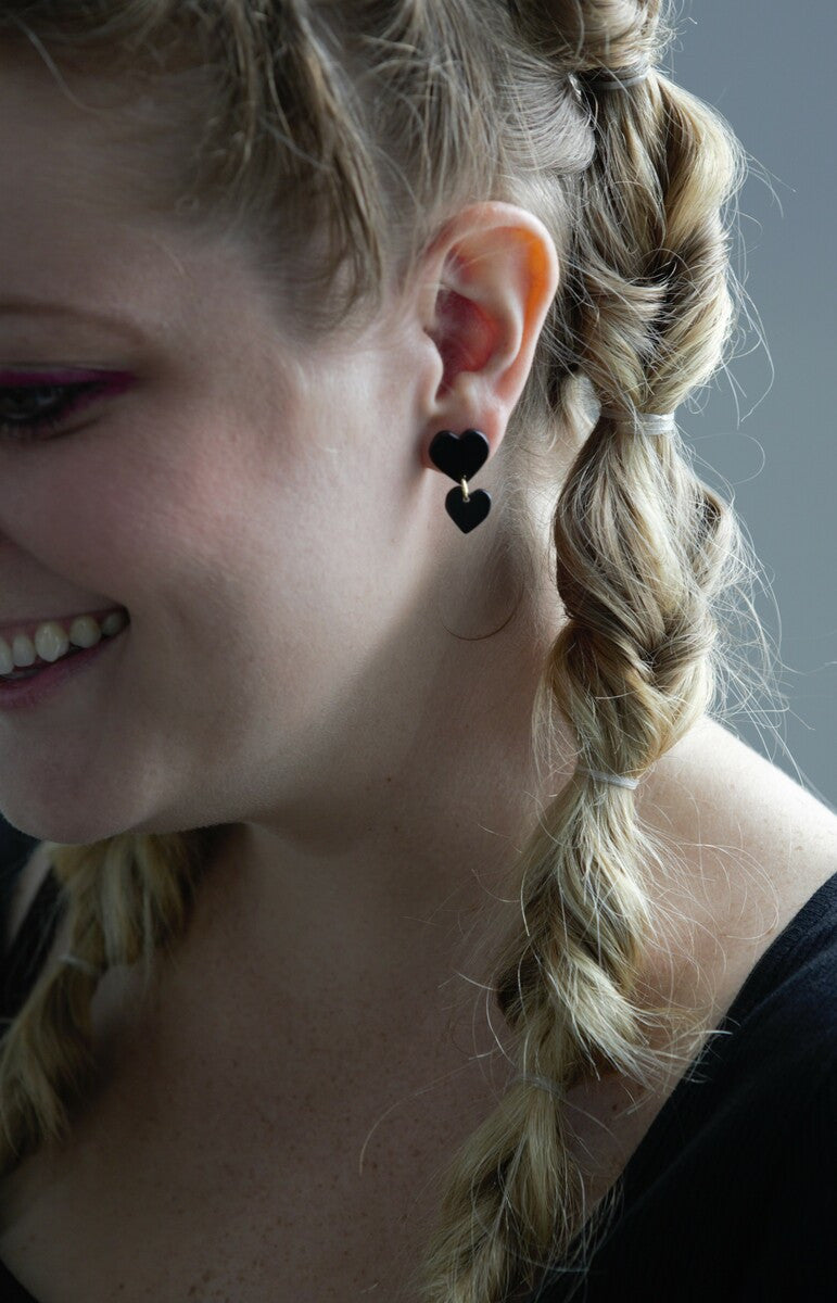 Heart Clay Earrings