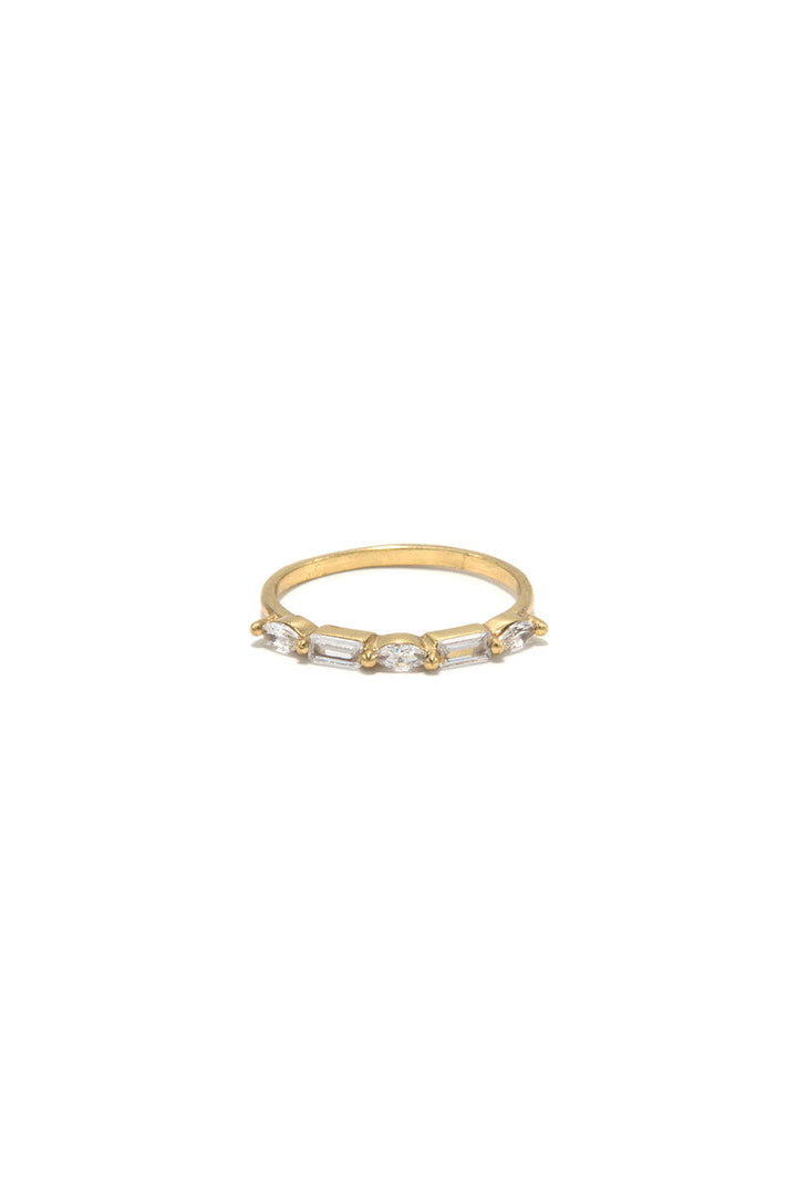 Subtle Glam Brass Ring