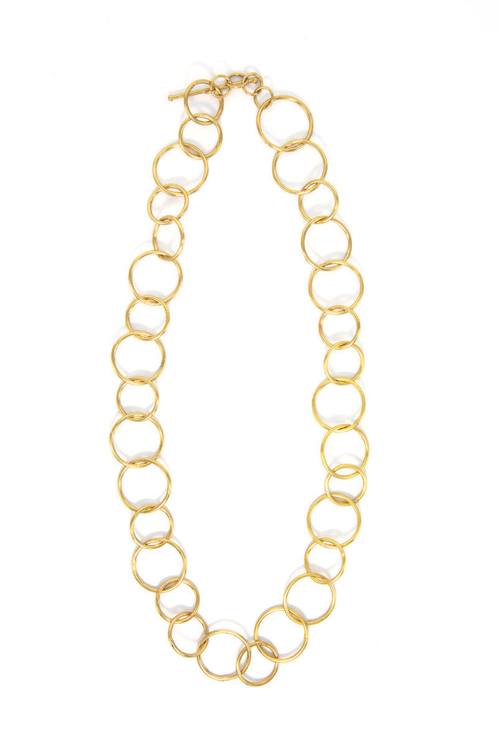 Loop Brass Chain Necklace