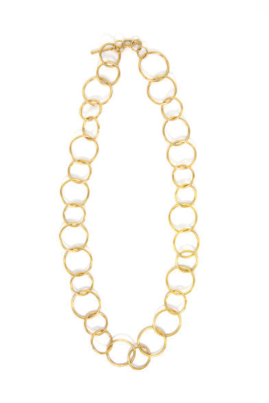 Loop Brass Chain Necklace