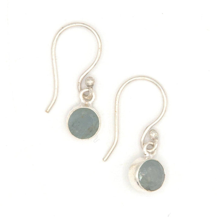 Aquamarine Window Earrings