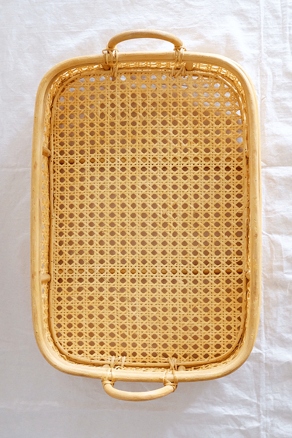 Bong Cane Woven Natural Rattan Tray