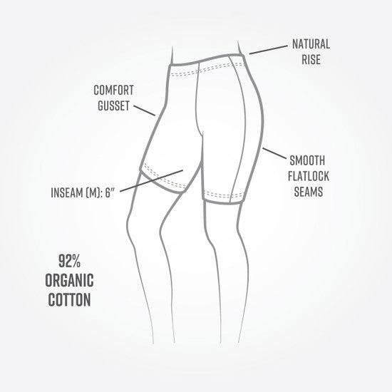 Organic Cotton Base Layer Leggings - Short