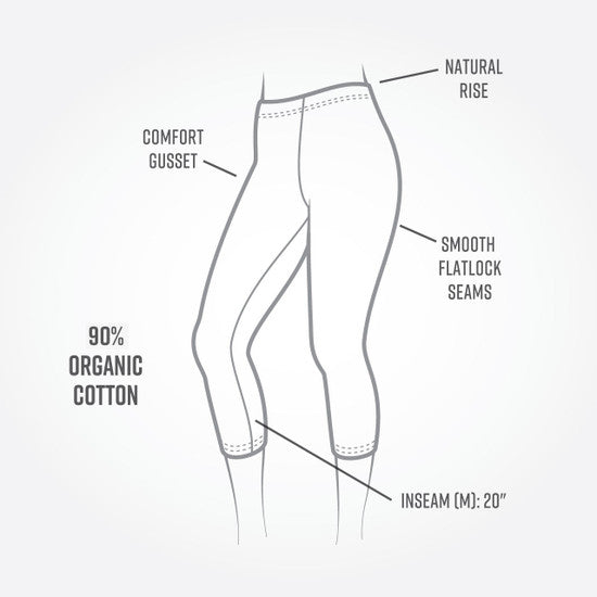 Organic Cotton Base Layer Leggings - Midcalf