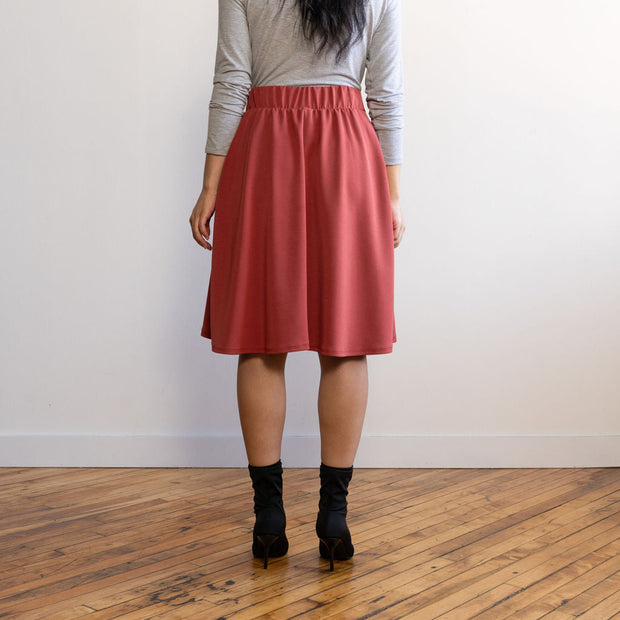 The BeyondSoft Scuba A-line Skirt