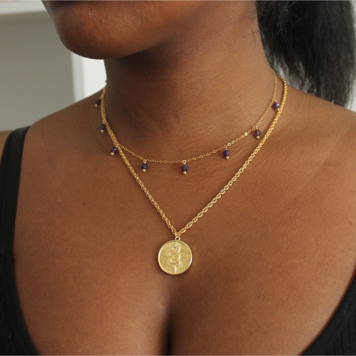 Snake Medallion Necklace