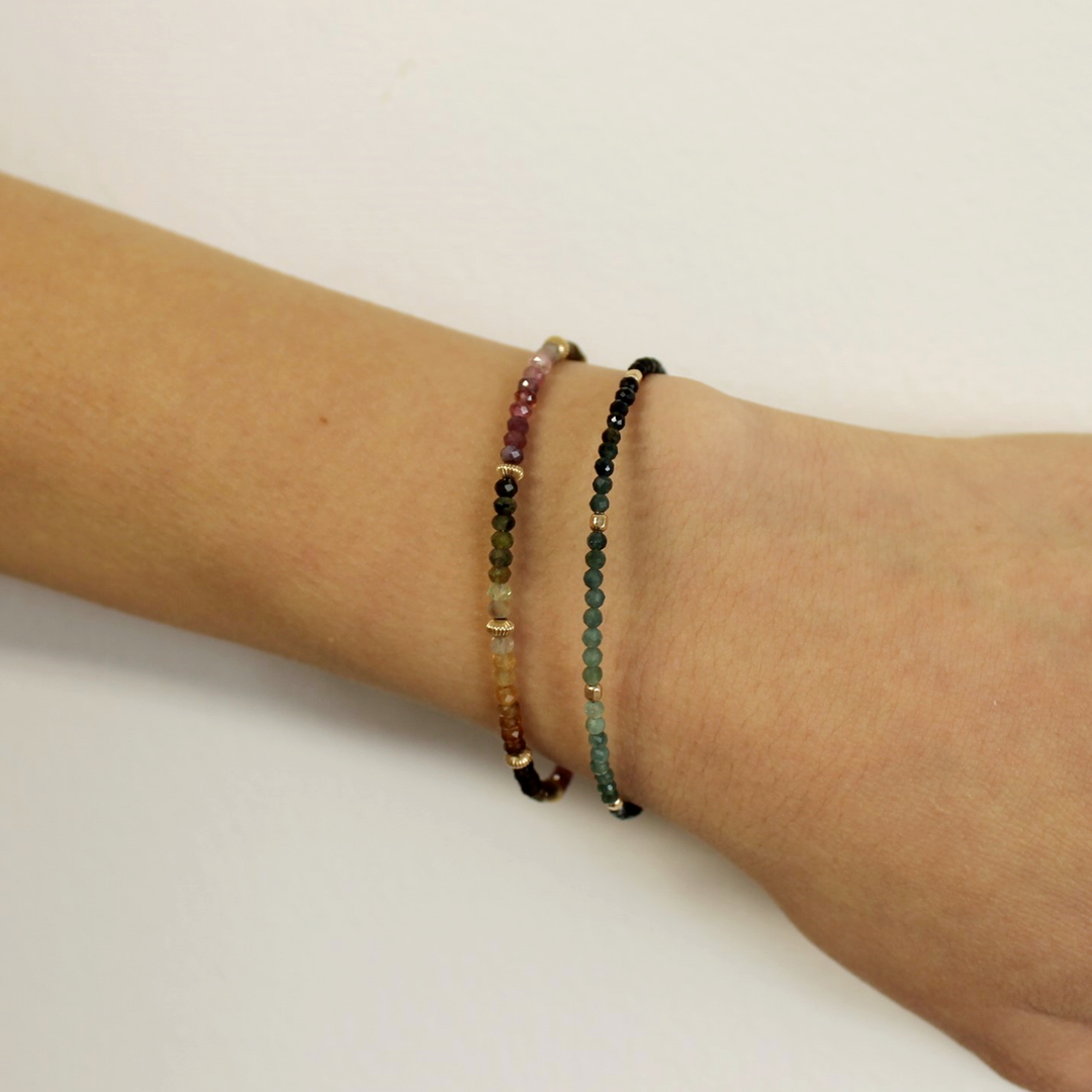 Blue Tourmaline Ombre Bracelet