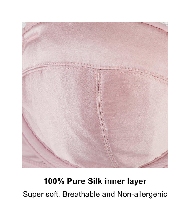 Marshamallow Lace Cotton & Silk Balconette Bra
