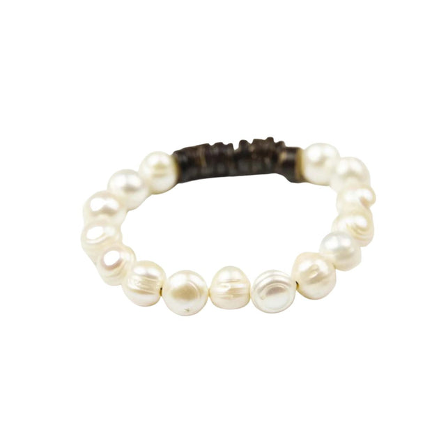 Coconut and Pearl Bracelet