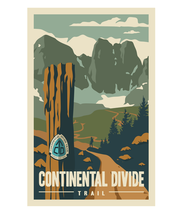 Continental Divide Trail Poster 11"x17"