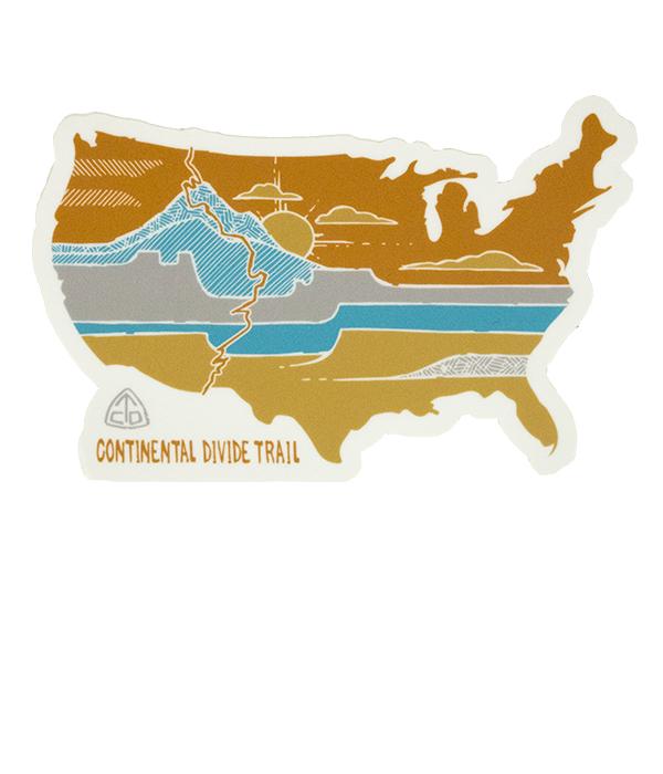 Continental Divide Trail United Landscapes Sticker