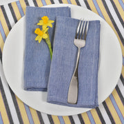 Luncheon Napkins | Heathered Blue