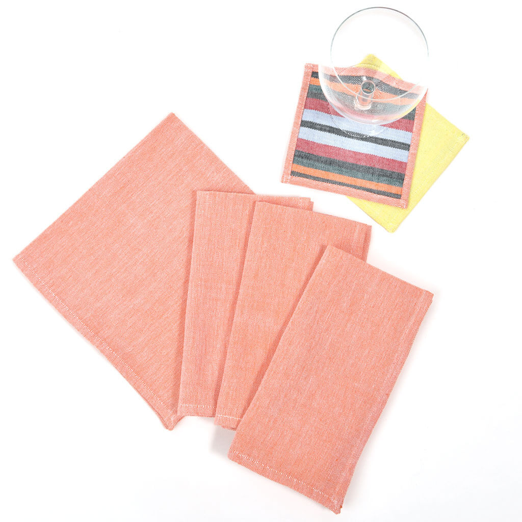 Luncheon Napkins | Heathered Orange