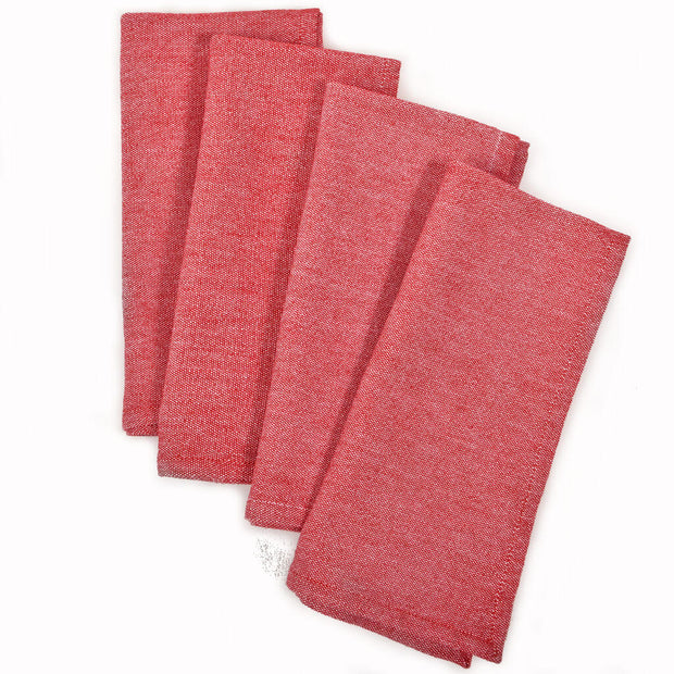 Luncheon Napkins | Heathered Red