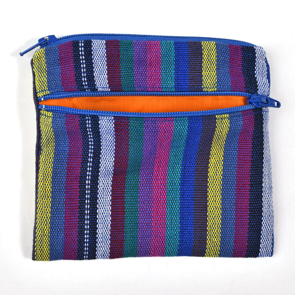 Change Purse | Cobalt Stripes