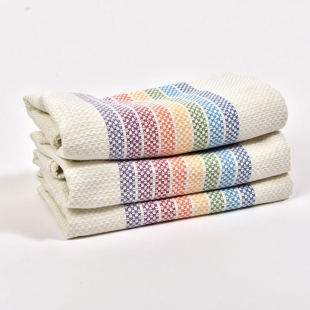 Hand Woven Baby Blanket | Rainbow