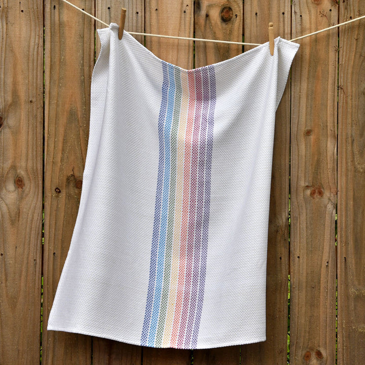 Hand Woven Baby Blanket | Rainbow