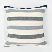 Ademve Throw Pillow | Navy and Cream Stripes