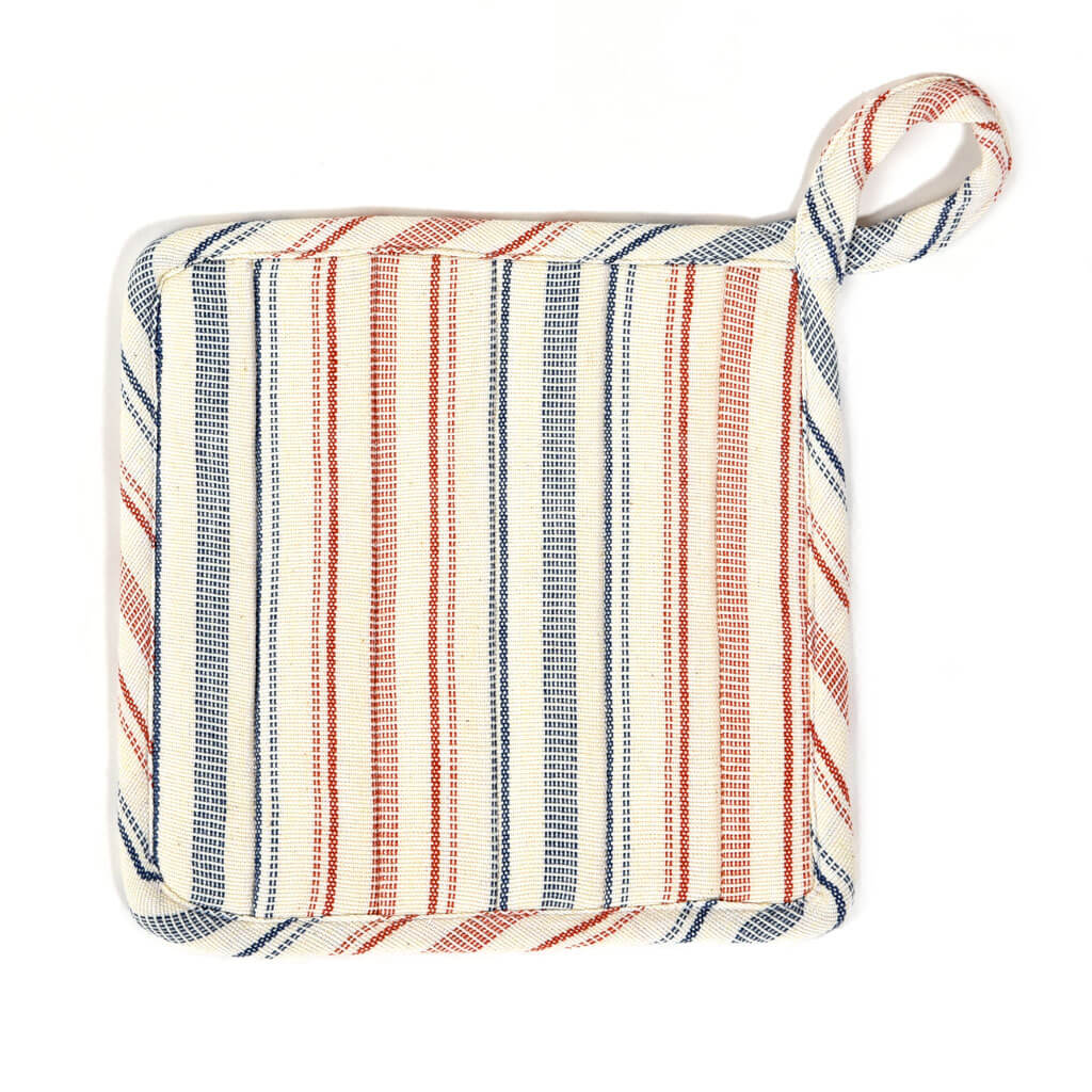 Ticking Stripe Oven Mitt/Pot Holder