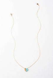Alexis Turquoise Heart Pendant Necklace