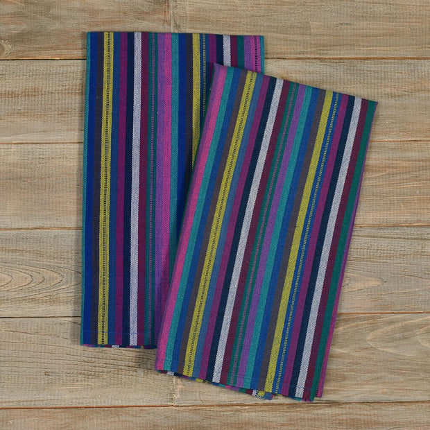 Striped Kitchen Towels | Cobalt Stripes