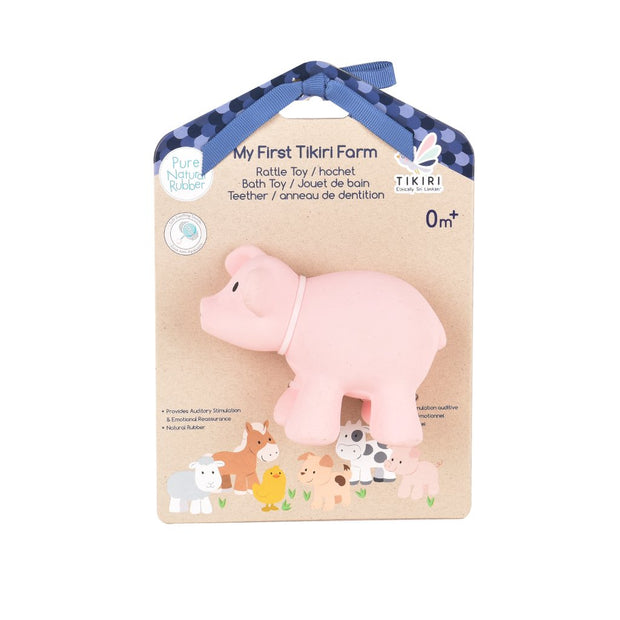 Pig - Natural Rubber Rattle