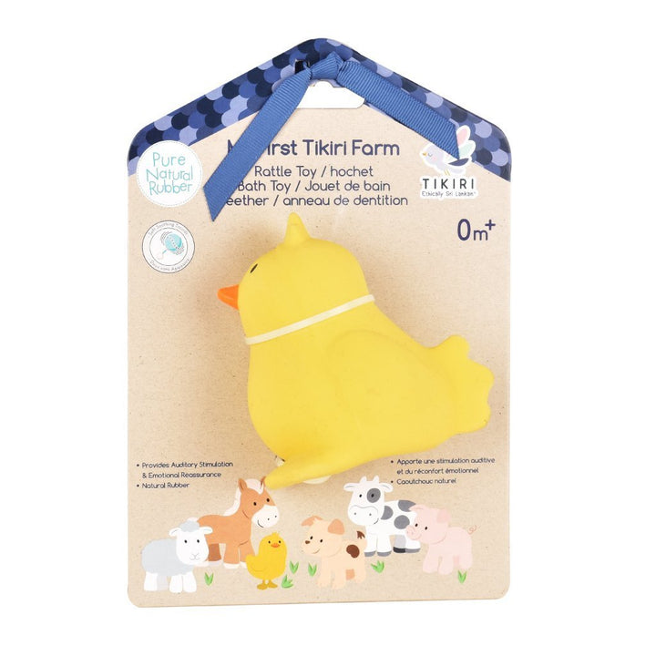 Chick - Natural Rubber Rattle