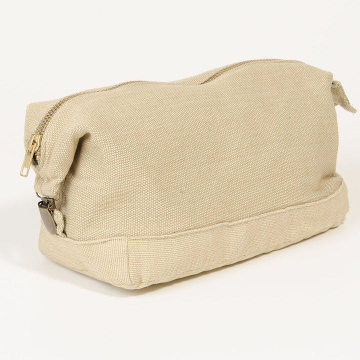 Toiletry Bag | Natural & Sage Canvas