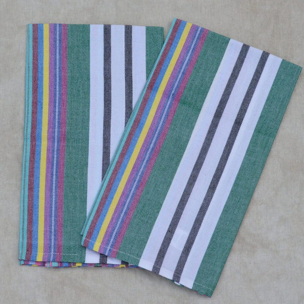 Striped Kitchen Towels | Soft Multi Stripes