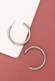 The Classic Hoops in Silver