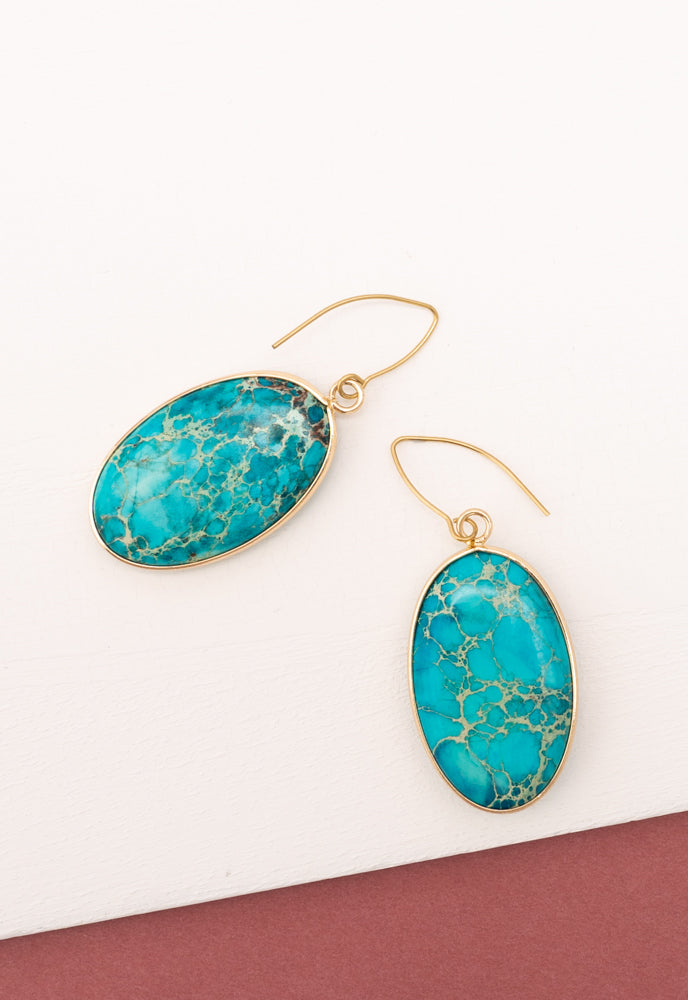 Tranquil Emperor Stone Earrings