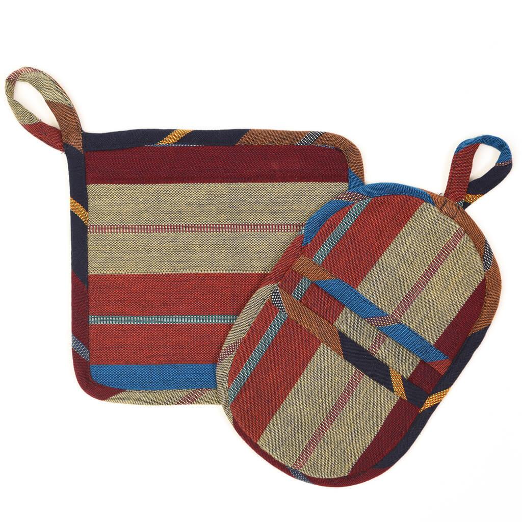 Durable Hand woven Pot Holders Benefit women Mayamam Weavers