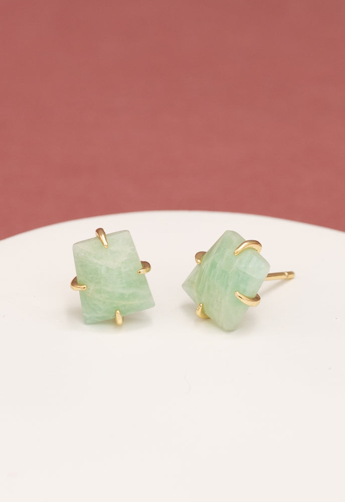 Simple Treasures Studs in Amazonite