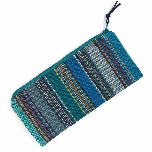 Pencil Case | Quetzal Jade Stripes
