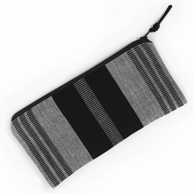 Pencil Case | Black & Gray Stripe