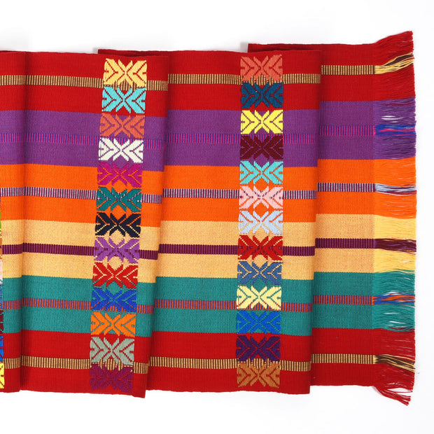 Guatemala Hand Woven Celebration Placemat Set | Sunset Brilliance