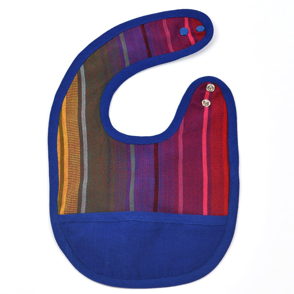 Baby Bibs | Blue Rainbow Stripe