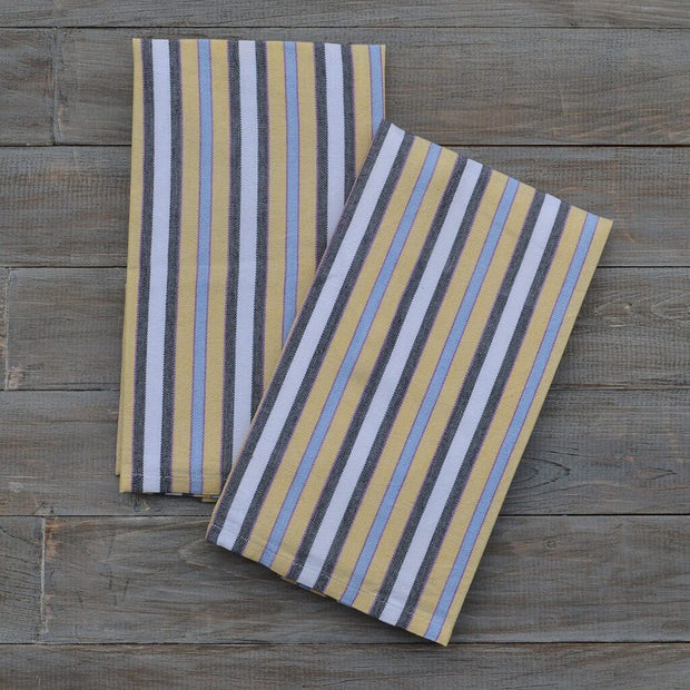 Striped Kitchen Towels Country French