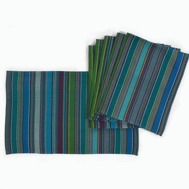 Striped Placemat Set | Quetzal Jade
