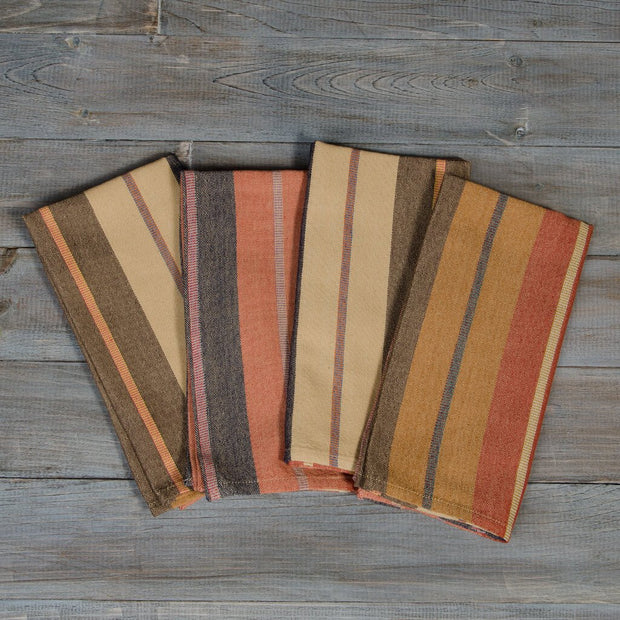 Table Napkins | Wide Caramel Stripes