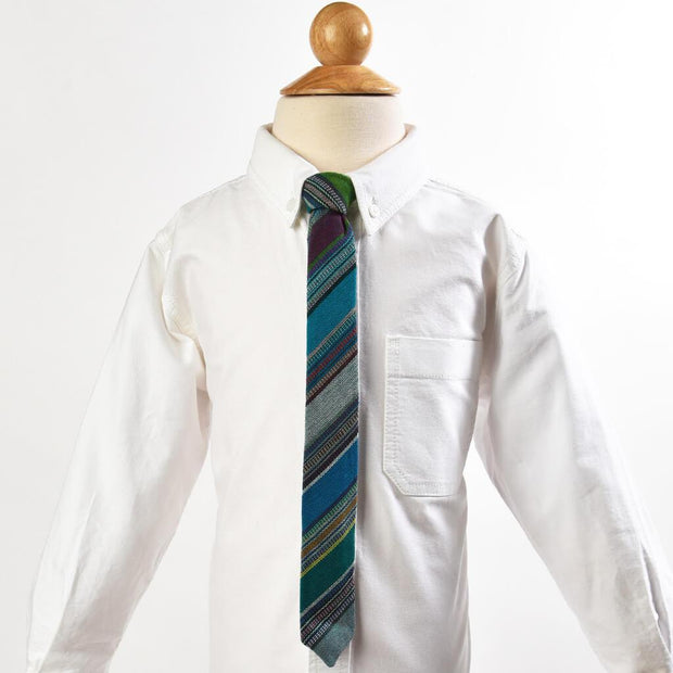 Men's & Boy's Tie Matching Set | Quetzal jade