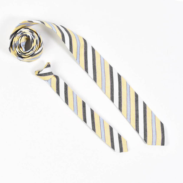 Men's & Boy's Tie Matching Set | Country French Stripe