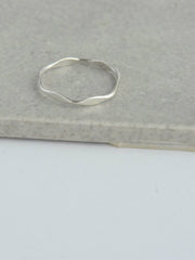 Sterling Stacking Rings - Waves