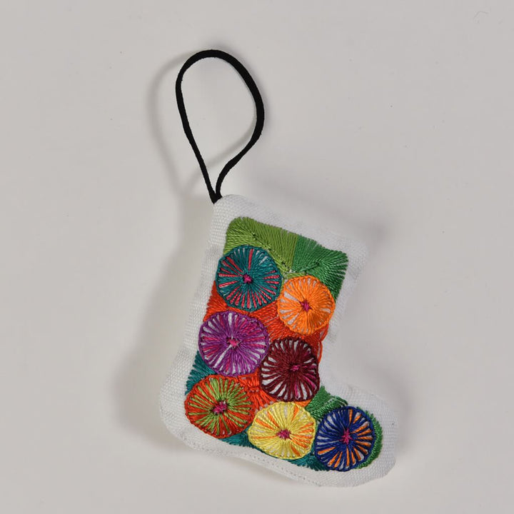 Hand embroidered Christmas Ornaments | Christmas Stocking