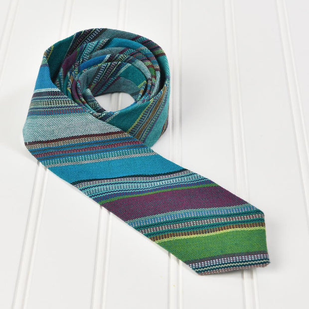 Men's Tie | Quetzal Jade Stripe