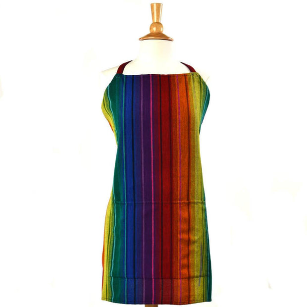 Bib Apron | Rainbow Stripes