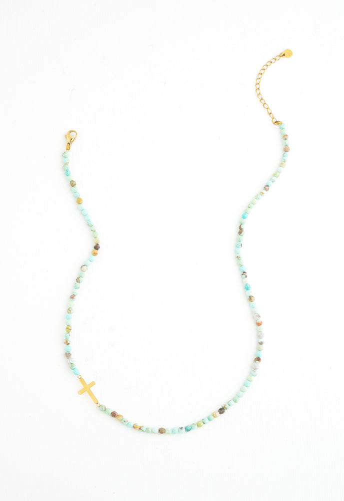 Faithful Necklace in Turquoise