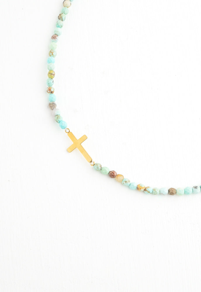 Faithful Necklace in Turquoise